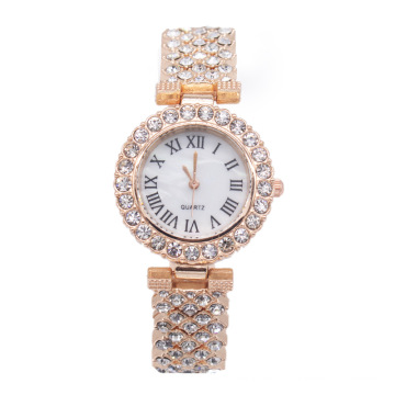 Wholesales fashion diamond Watch Bracelet Set Ladies 2 Pcs Diamond Wristwatch For Women Jewelry